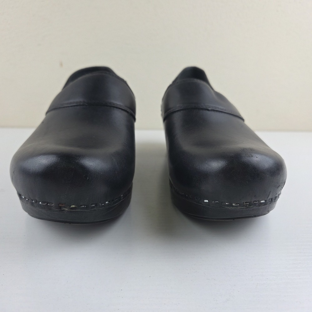 Dansko Black Leather Mule Clog Heel Strap Women's Size US 9.5 EU 40 - Picture 6 of 12